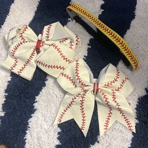 Kids softball/baseball hair lot